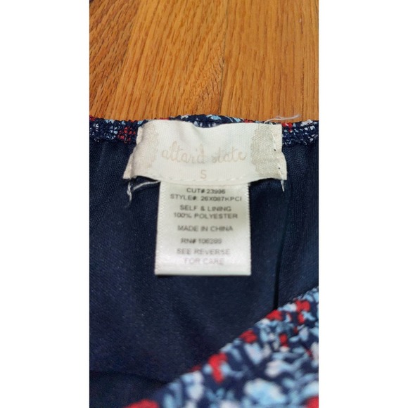 Altar'd State Floral Smocked Prairie Fit & Flare Mini Dress Women's Size Small - Picture 3 of 6